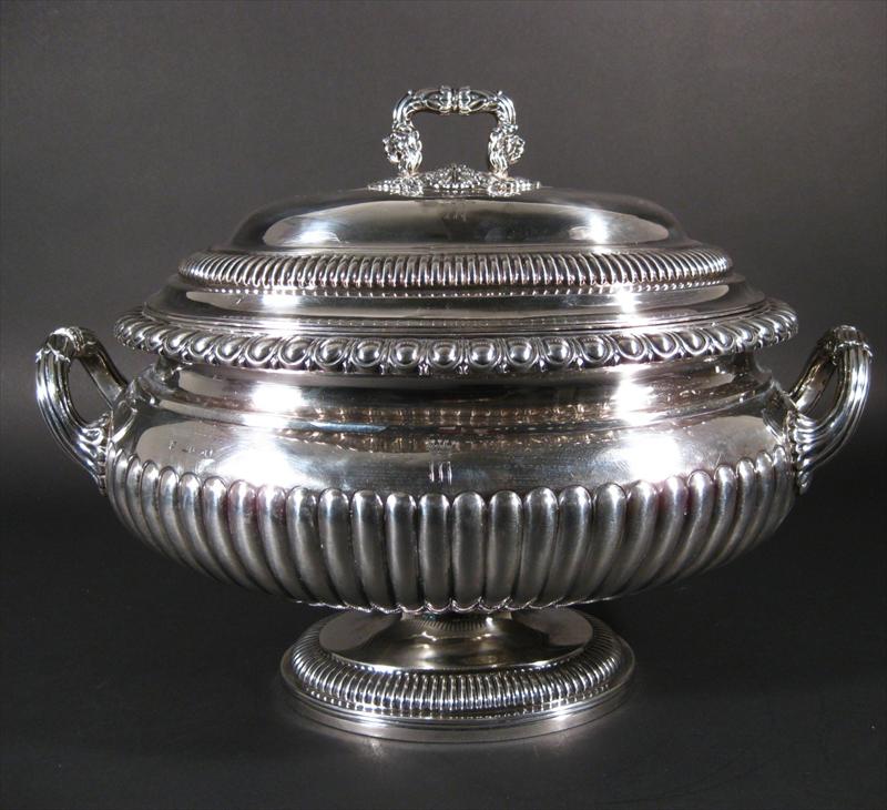 Feb11-1864George III Silver Covered Soup Tureen, London, 1817 .6900