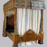 Feb11-4981Fine Dutch Marquety Queen Size Tester Bedstead, Late 18th C7029