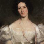 19th C. Portrait Of Woman In White Dress. Sold For $18,000