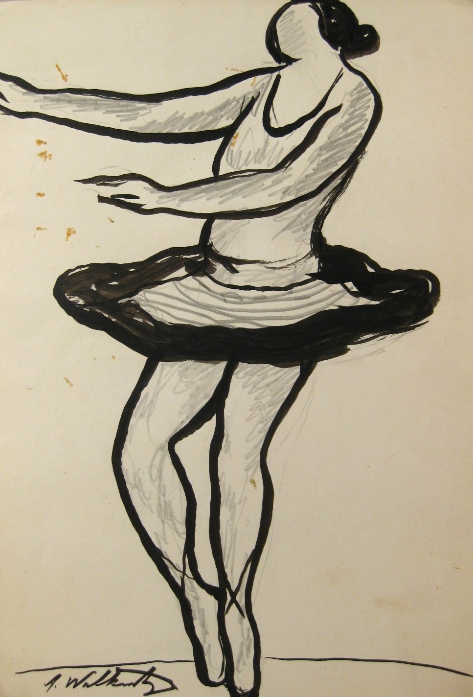 Abraham Walkowitz, Russian- American, 1878-1965, Dancer