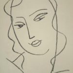 Henri Matisse, Etudes Pour La Vierge – Tete Voilee, 1951. Sold For $9,300