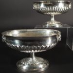 Pair George III Sterling Silver Urns, 1763. Sold For $2,700