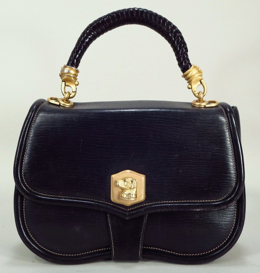 Vintage Barry Kieselstein-Cord Leather Handbag