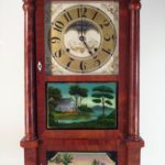 Willard Mahogany Cased Striking Mantle Clock, 19th C.