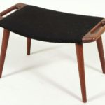 Hans Wegner Papa Bear Stool-Ottoman, Danish, Mid 1950’s. Sold For $2,750