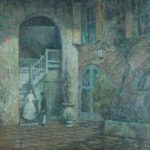 Wilson Irvine, Am., 1869-1936, Evening, Brulatour Courtyard, New Orleans, 1927-28. Sold For $6,812