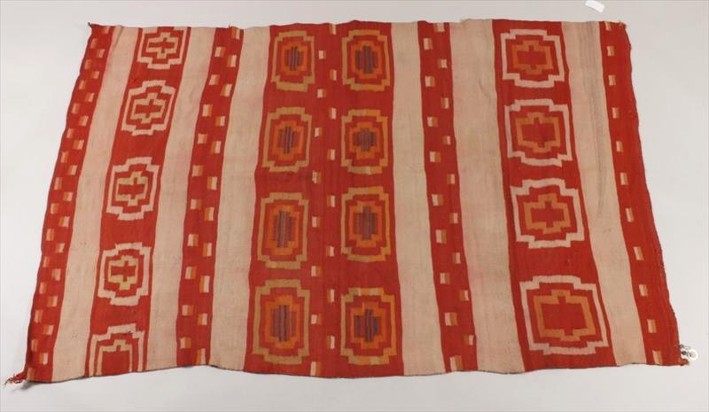 Antique Navaho Woven Blanket, Late 19th-early 20th Century. Sold For $7,500