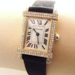 Cartier Gold & Diamond Wrist Watch. Offered In LCA’s Thankgiving Holiday Auction.