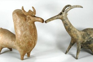 2 Amlash Style Clay Figures2 Amlash Style Clay Figures