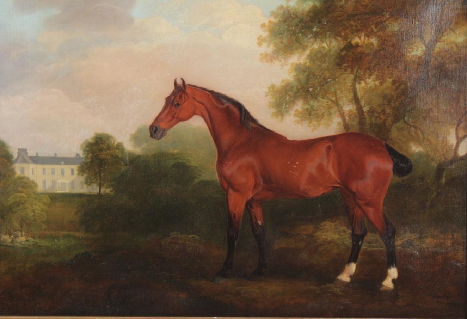 18th C. English Horse Portrait. Sold For $12,187