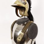 19th C. French Brass & Steel Helmet, Breastplate. Sold For $2,000