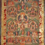 19th C. Tibetan – Nepalese Thangka Of Vajrasattva. Sold For 8,775