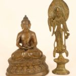 2 Asian Bronze Figures. Sold For $10,400