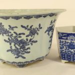 2 Chinese Blue And White Porcelain Jardinieres. Sold For $8,775