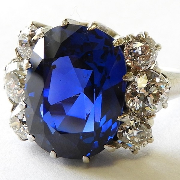 3. Lot 117. 7-carat Burmese Sapphire And Diamond Ring, From The Estate Of Rosalie Coe Weir. Sold For $59,800 ($20,000-25,000)