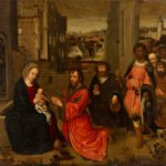 After Gerard David Adoration Of Magi, Large Oil On Canvas, C.1555. Sold For $23,400