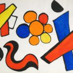 Alexander Calder, American, 1898-1976, ‘Table For Six’, Gouache & Watercolor. Sold For $31,800.