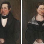 American School, Possibly Skaneateles Region, Upstate New York, Mid-19th C., Pair Of Portraits. Sold For $6,875.