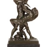 Antoine-Louis Barye (1795-1875) Thésées Combattant Le Minotaure Bronze. Sold For $28,750, Partner Capsule Gallery Auction