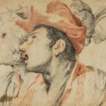 Attr Guillio Cesare Procaccini (1574-1625) Two Men Chalk Sketch. Sold For $16,250 At Partner Capsule Gallery Auction