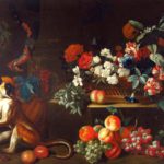 Attr. Jakob Bogdani, Hungarian, 1660-1724, Still Life Of Fruits, Flowers & Animals. Sold For $15,600.