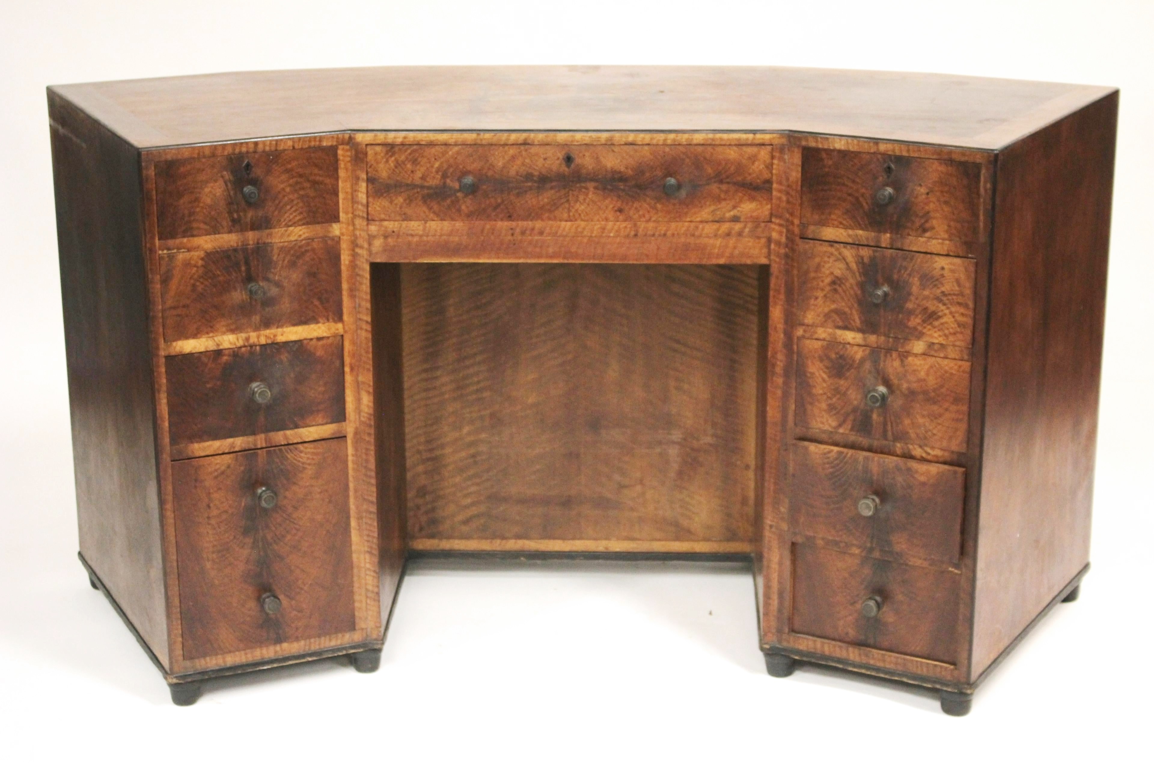 Barnsley (England) Angled Walnut Desk C.1932. Sold $6,500