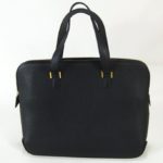 Black Leather Evening Bag By Hermes, Paris, Circa 2003. Sold For $2,031.