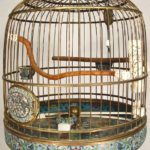 Chinese Cloisonne Birdcage On Stand, 19th C. Sold For $16,200.