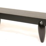 Christian Liagre At Holly Hunt Black Pirogue Bench. Sold For $5,070