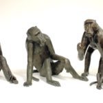 Donald Greig (S. African, B. 1959) Five Baboons. Sold For $6,250