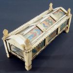 English Or American Casket Form Cribbage Set, 18th-19th C. Sold For $2,500. Sept 2006.