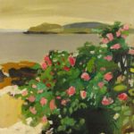 Fairfield Porter, American, 1907-1976, ‘Roses In Bloom, Maine’, Oil On Canvas. Sold For $101,400.