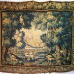 Flemish Garden Tapestry, Brussels, 17th C., Wooded Landscape With Birds. Sold For $4,266.