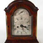George III Brass Mounted Mahogany Bracket Clock, Robert Ward London, 18th C. Sold For $7,250.