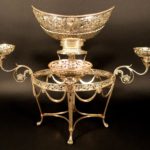 George III Sterling Epergne By William Pitts, London 1800. Sold For $4,875