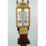 Gilt Brass And Walnut Table Barometer; Tho. Tompion Londini Fecit. Sold For $10,343.