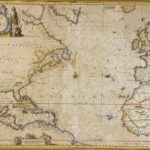 Hand Colored Engraved Map, 17th C., By Johannes Janssonius, C. 1657, ‘Mar Del Nort’. Sold For $1,160.