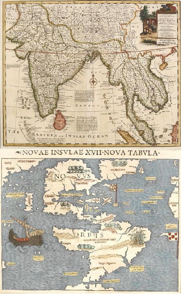 Hand Colored Maps, Incl. Munster C. 1560 & Empire Of The Great Mogul, 18th19th C. Sold For 3,437. Sept 2005. ITEM NO. 596721