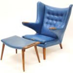 Hans J. Wegner Papa Bear Chair & Ottoman, C.1959. Sold $10,075