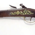 Italian Flintlock Pistol Lazarini Manner, 18th C., Sold For $1,250