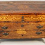 Italian Marquetry Fruit Wood Inlaid Chest Of Drawers, Late 18th C. Sold For $18,000.