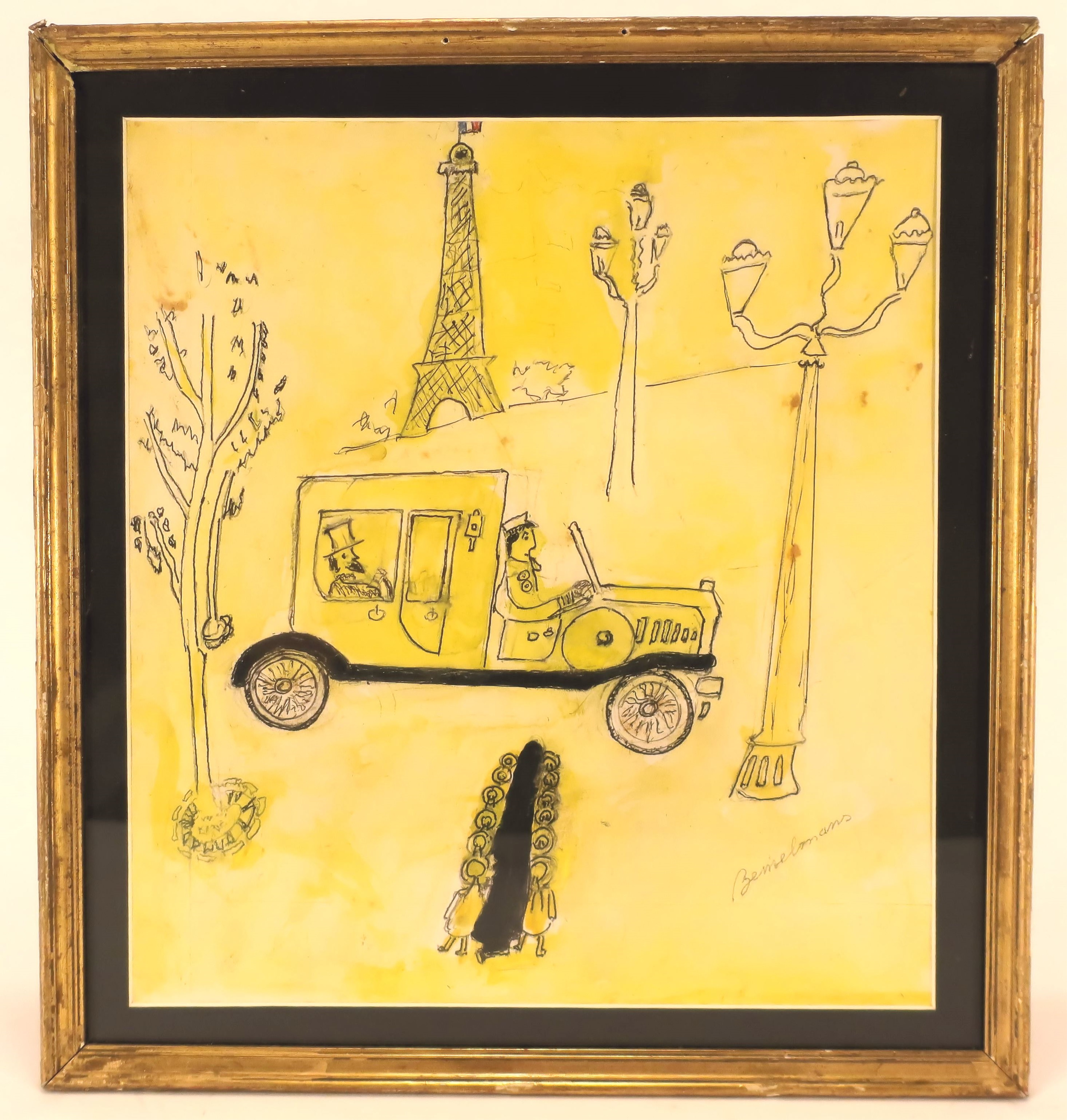 Ludwig Bemelmans, One Day The Spanish Ambassador, Watercolor. Sold For $5,750