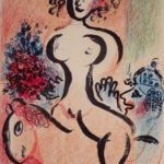 Marc Chagall, Rus-Fr., Ecuyere Au Bouquet, Litho, Sold For $6,250