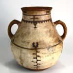 Native American Pottery Two Handled Jar, Probably Southwest Indian, Possibly Zuni, Early-Mid 19th C. Sold For $1,093.
