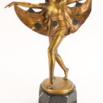 Otto Poertzel, 1876-1963, Deco Dancer, Bronze C. 1930, Sold For $4,125
