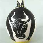 Pablo Picasso, Spanish, 1881-1973, ‘Bull’, Madoura Ceramic Glazed Pitcher. Sold For $30,000.