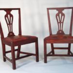 Pair Of Federal Mahogany Side Chairs, Litchfield, CT, Late 18th-Early 19th C. Sold For $12,000.