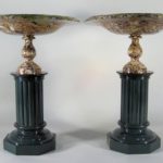 Pair Of Large Jasper Tazzi, Probably Russian, 19th C. Sold For $45,600.