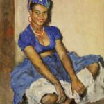 Pal Fried, Hungarian-American, 1893-1976, Jamaican Girl #5. Sold For$4,290