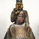 Parcel Gilt & Polychromed Iron Seated Figure Of An Immortal, Chinese, 17th-18th C. Sold For $46,200.